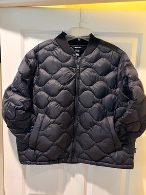 Eddie Bauer Black Quilted Down Jacket